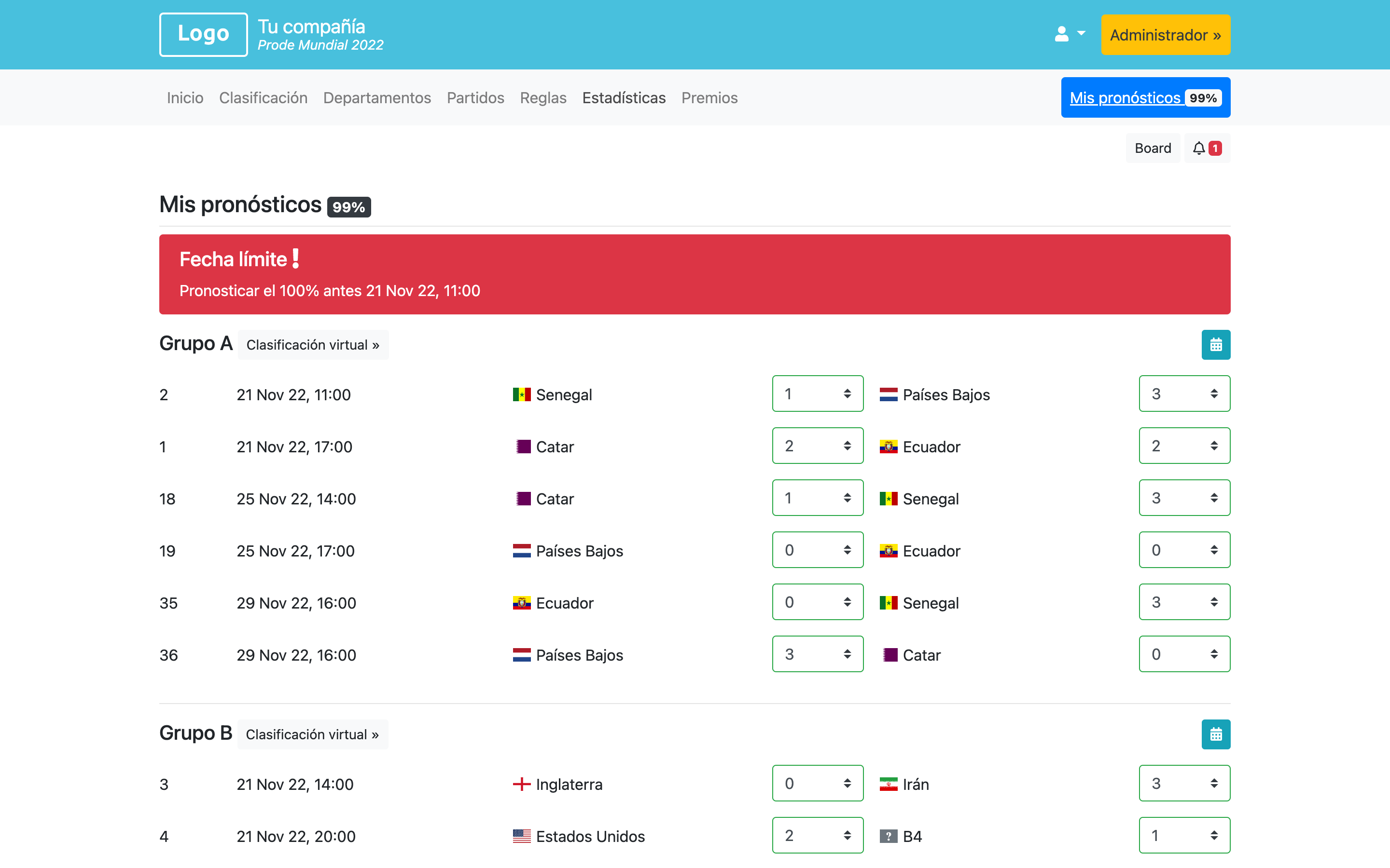 Prode Copa Mundial 2026 - Copa América 2024